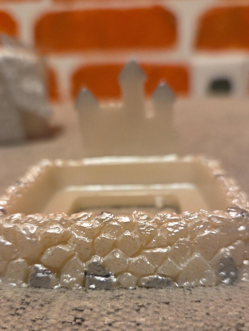 Castle Candle Holder Silver Accented (Candle Included) 🔥🕯🔥 - Picture 11 of 12